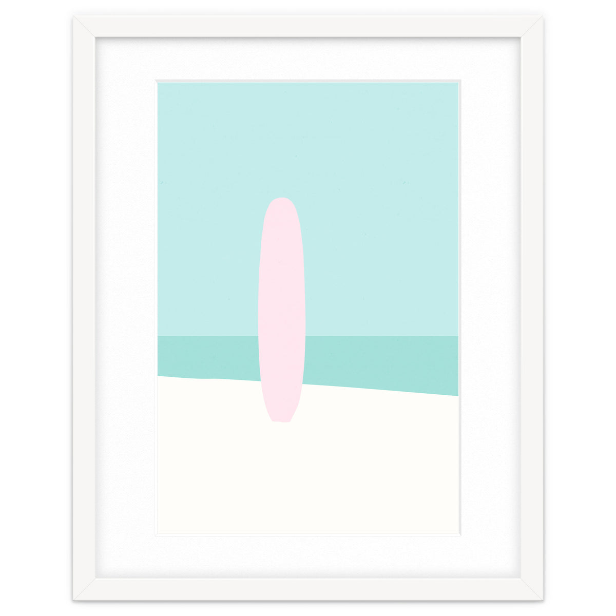 Minimal Surfboard - Turquoise Coast