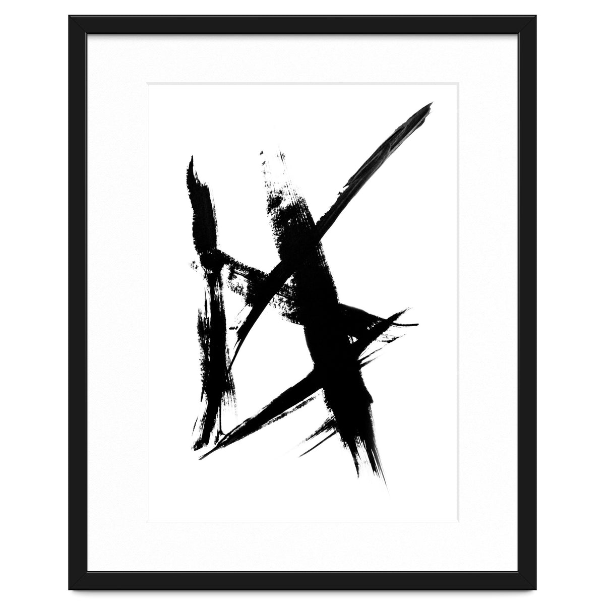 Abstract Brushstroke Print
