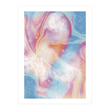 Pastel Pink Blue Space Marbling (Print Only) thumbnail