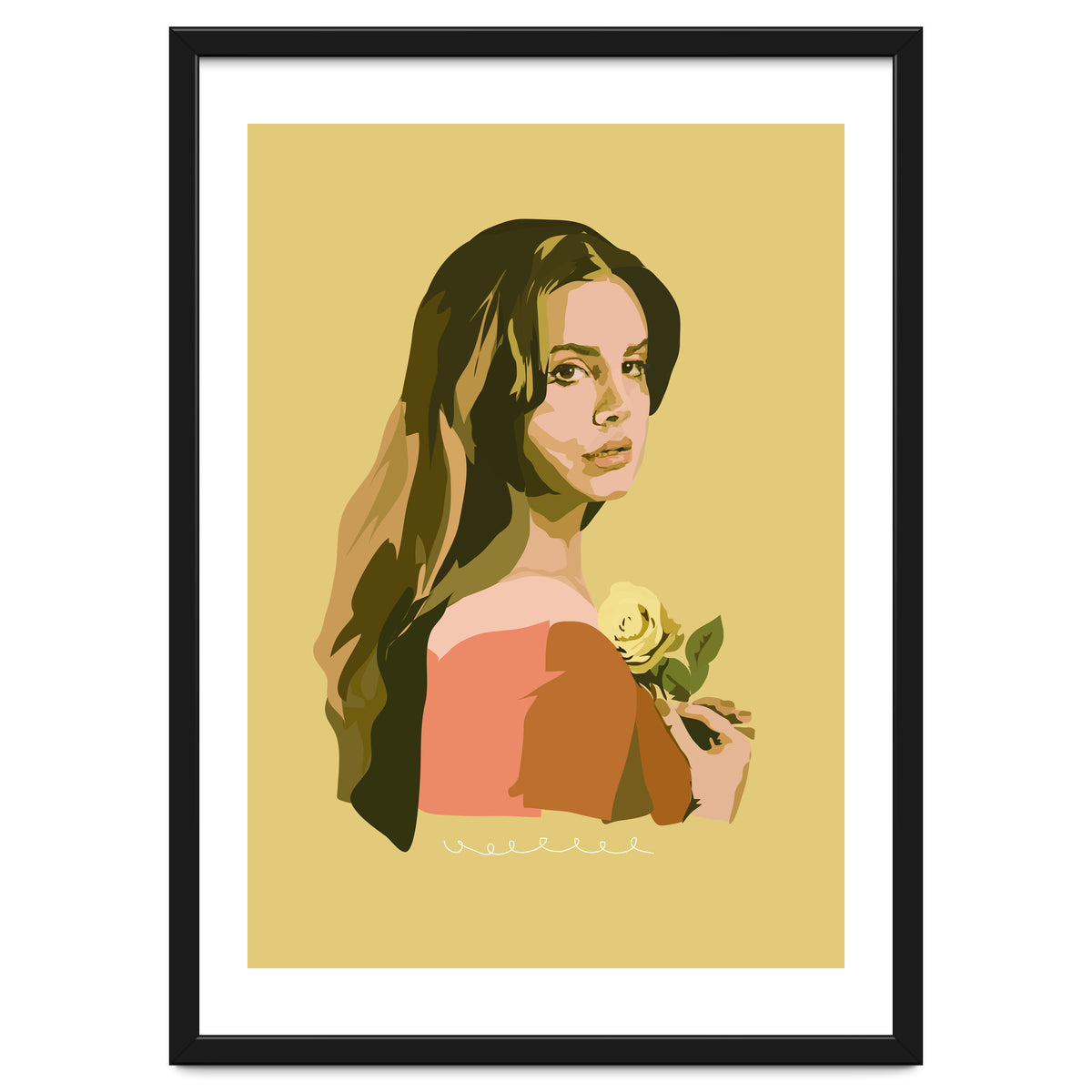 Lana Del Rey With Rose