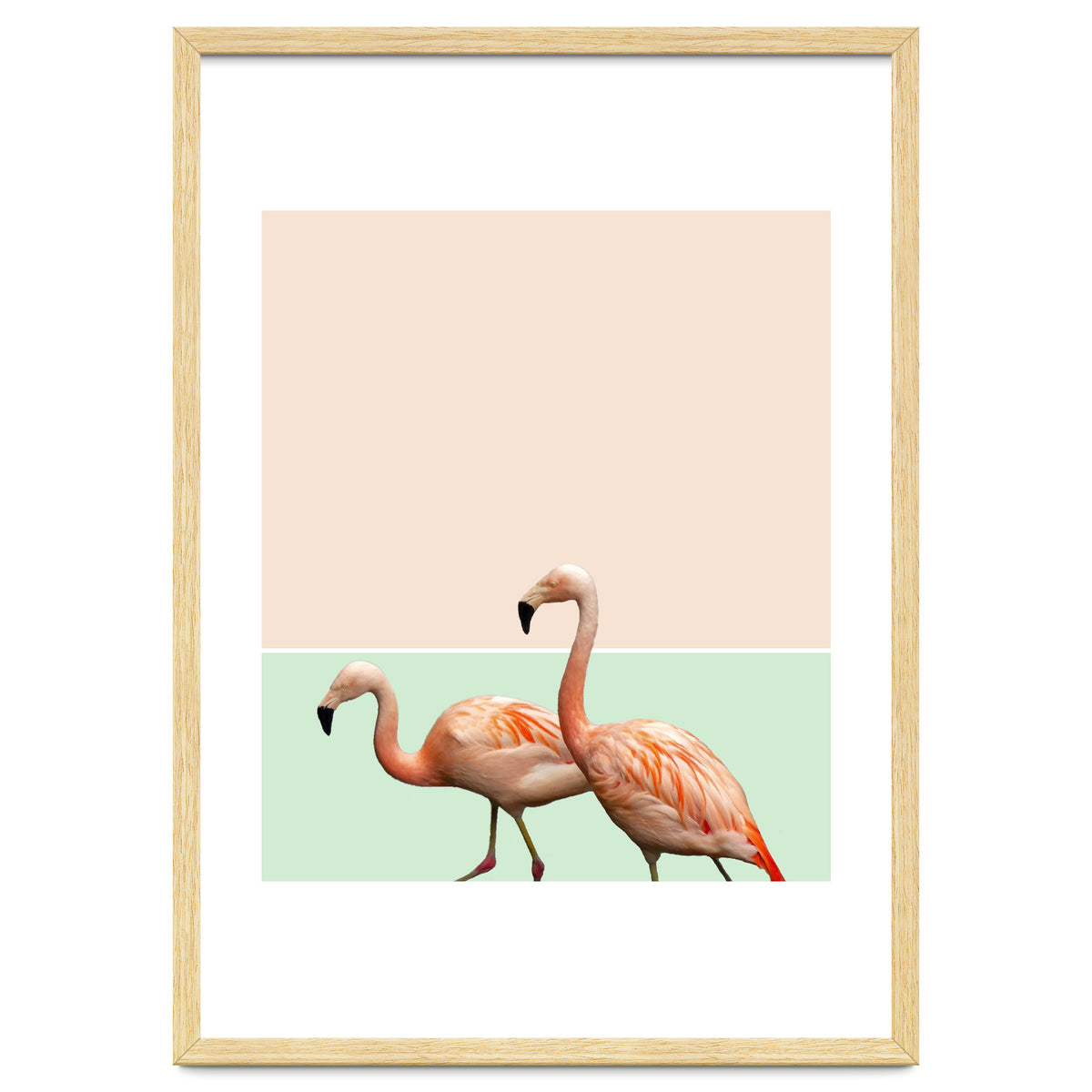 Flamingo Pastel Art