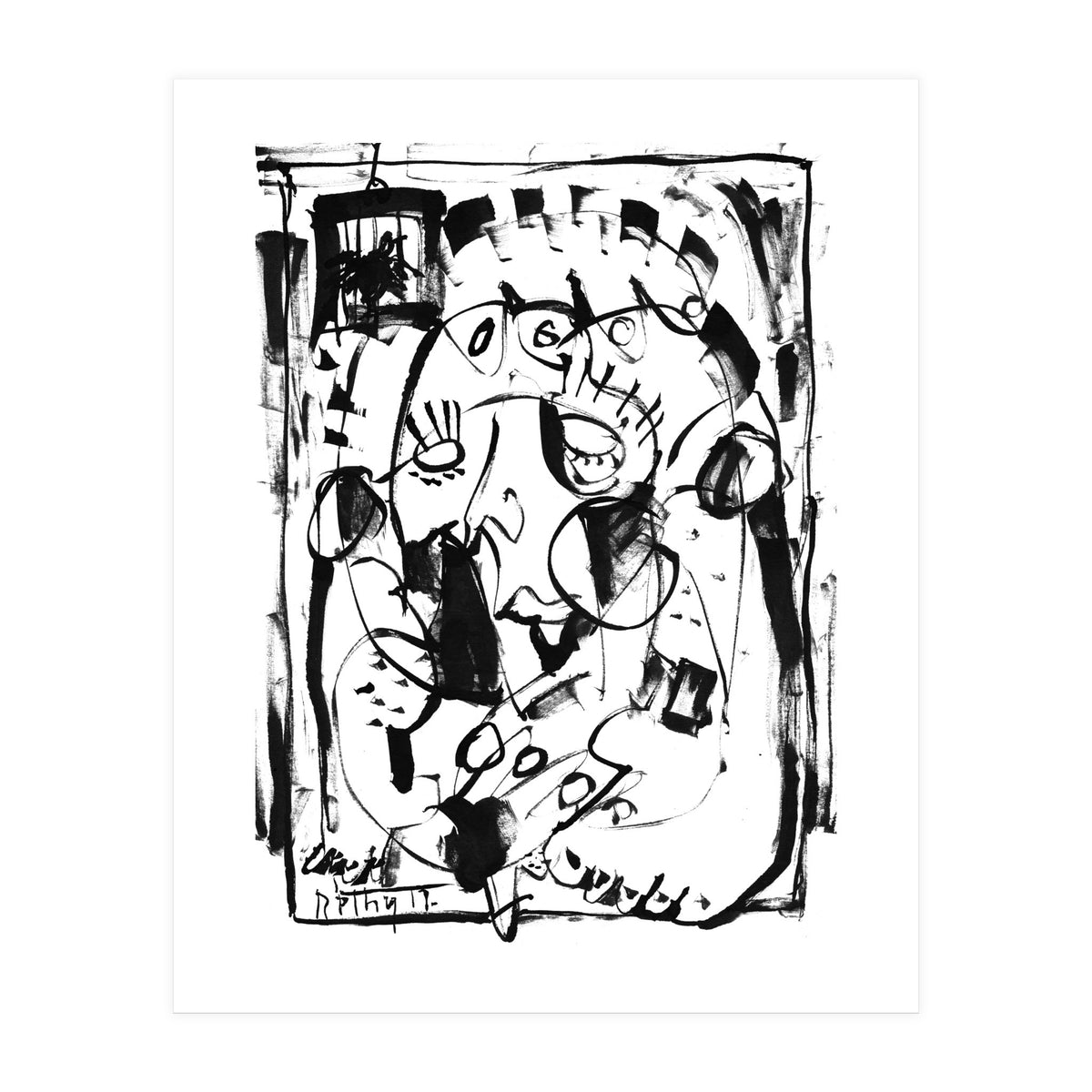 Caged Bird - b&w (Print Only)