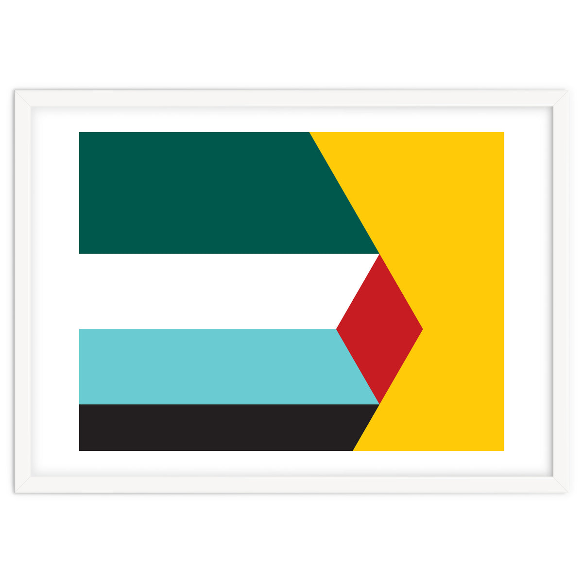 Geometric Shapes No. 43 - yellow & green