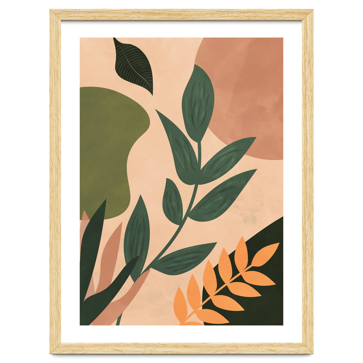 Abstract Shapes Boho Botanical