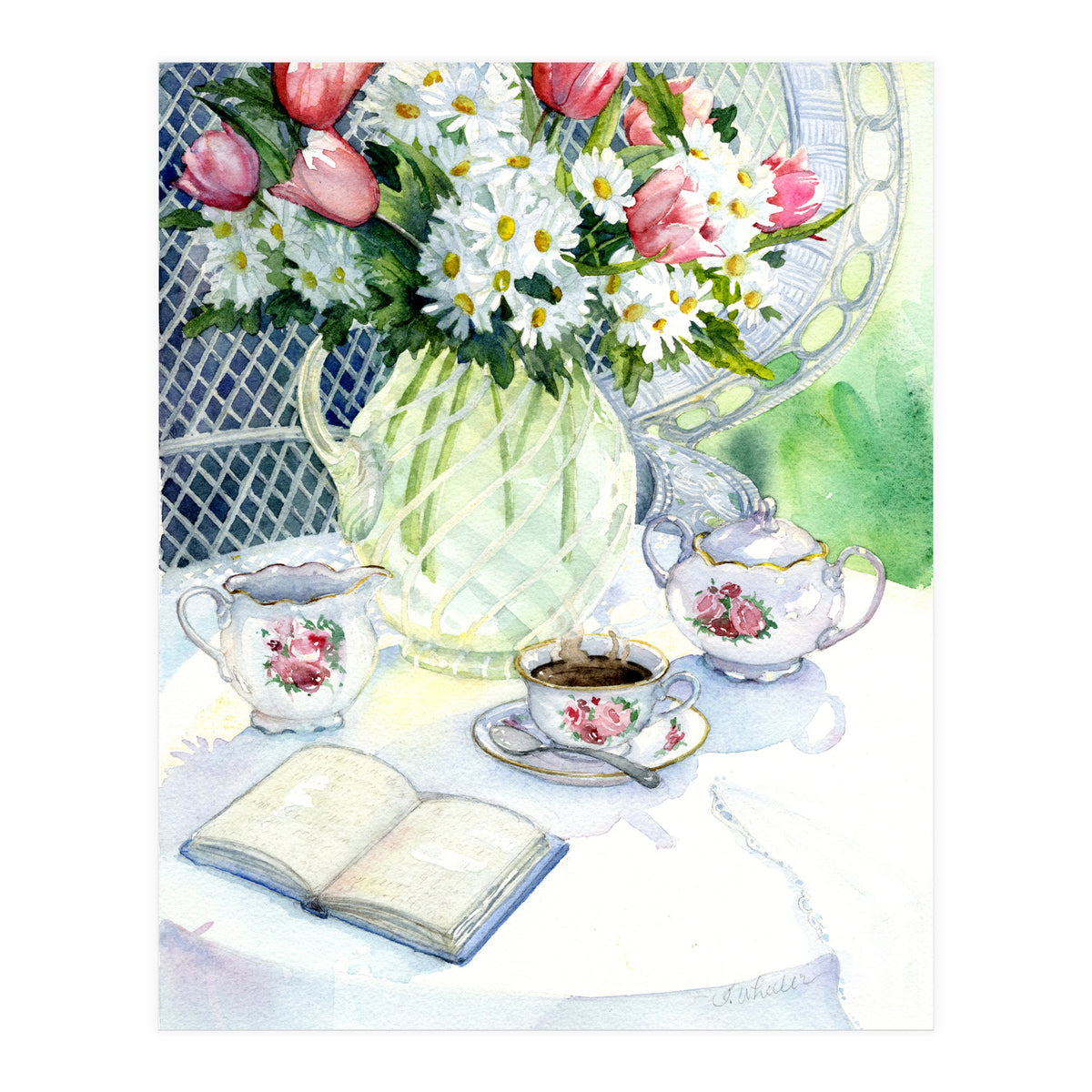Tea In The Garden (Print Only)