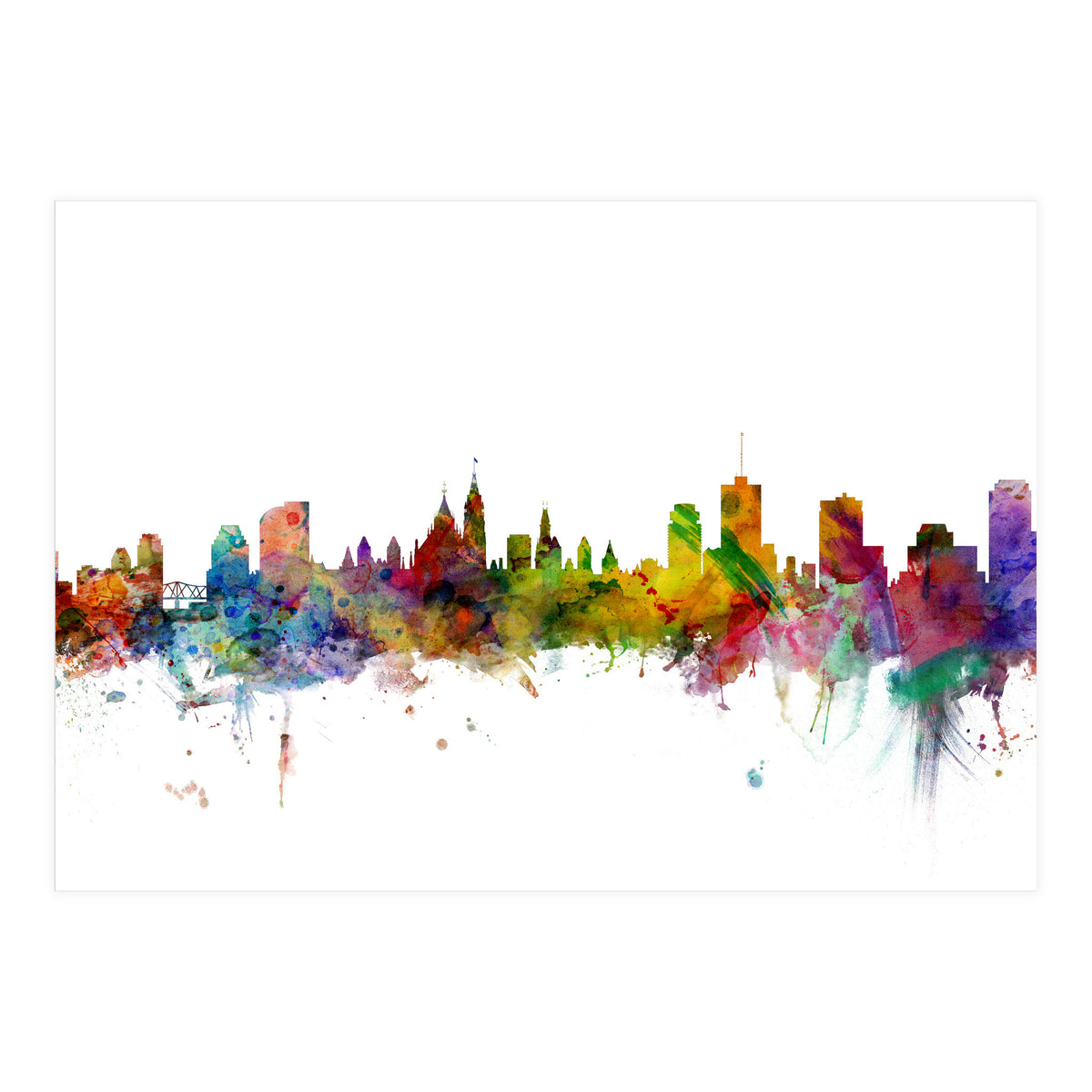 Ottawa Canada Skyline (Print Only)