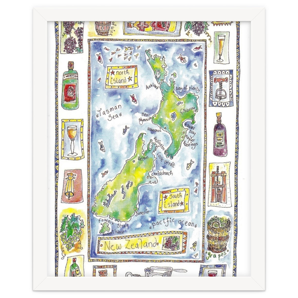 A wine map of New Zealand