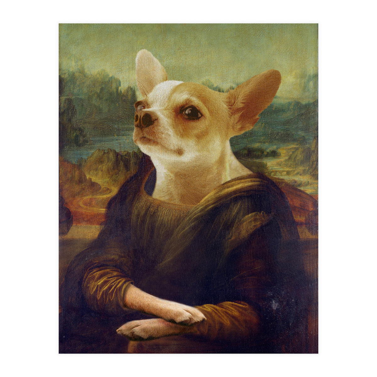 Mona Lisa Chihuahua (Print Only)