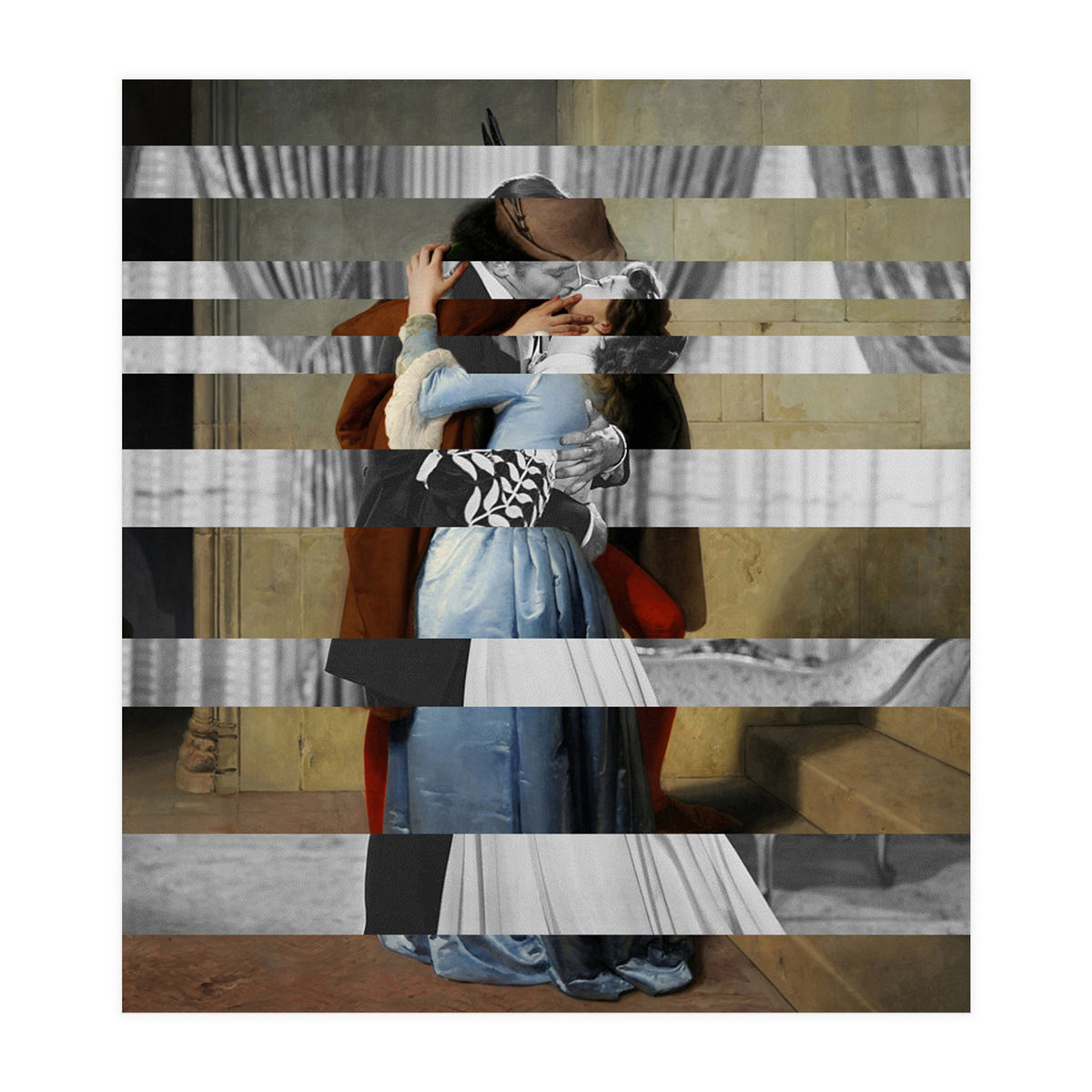 Hayez's "The Kiss" & Clark Gable and Vivien Leigh (Print Only)