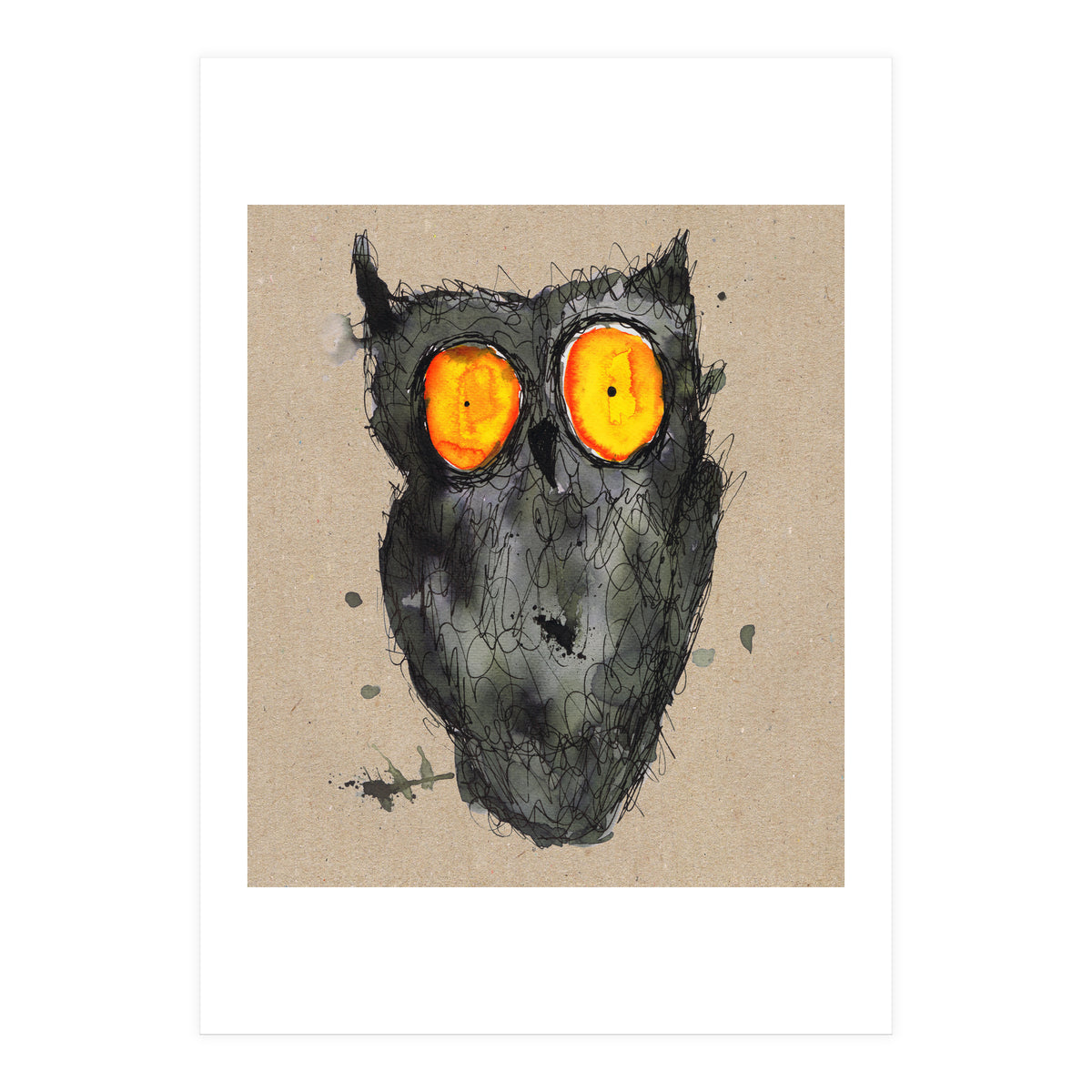 Scary owl (Print Only)