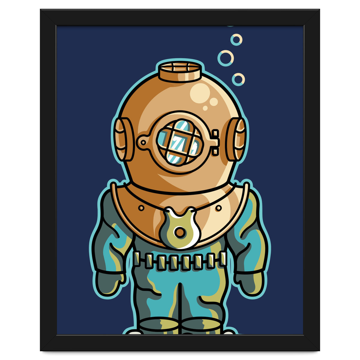 Cute Deep Sea Diver
