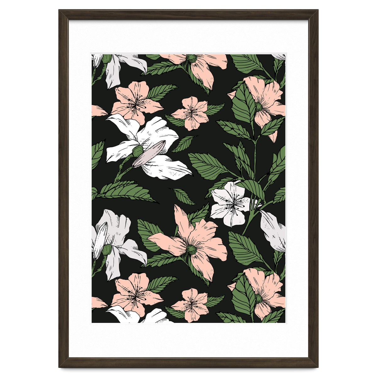 Flowers in the tropical night