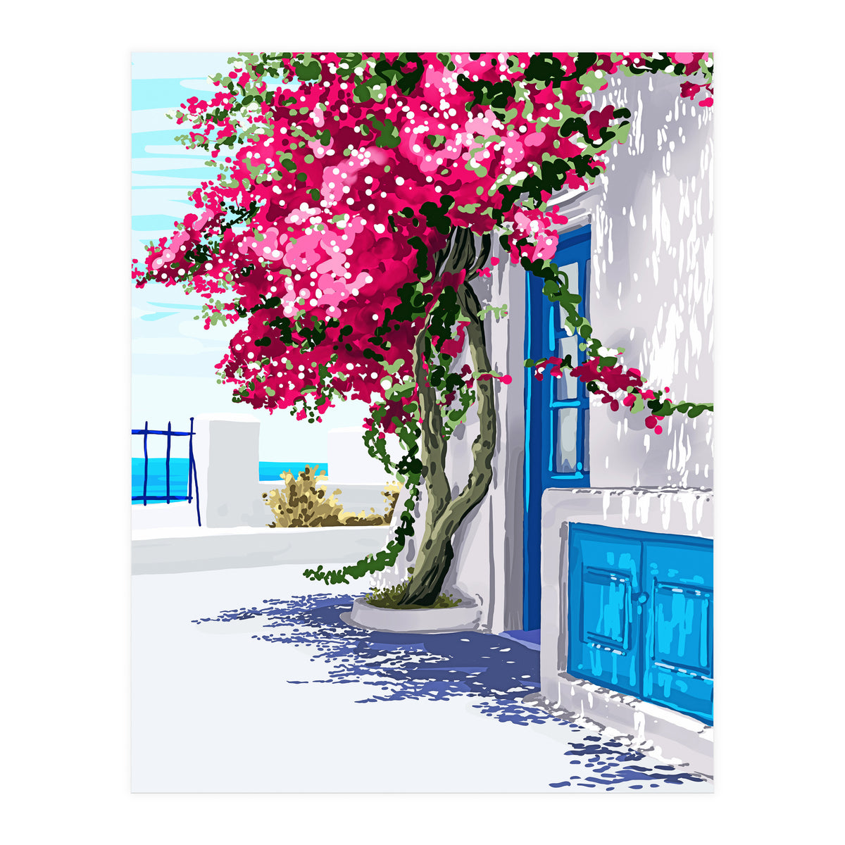 Better days are on their way | Greece Santorini Island Travel | Summer Architecture Positivity (Print Only)