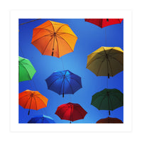 Rainbow umbrellas (Print Only)