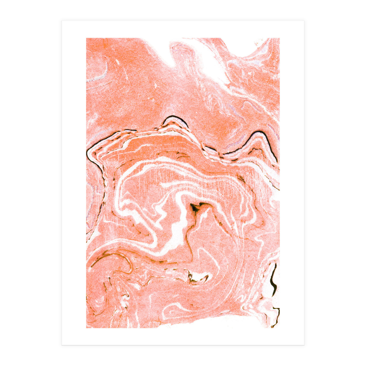 Coral Blush Marble (Print Only)