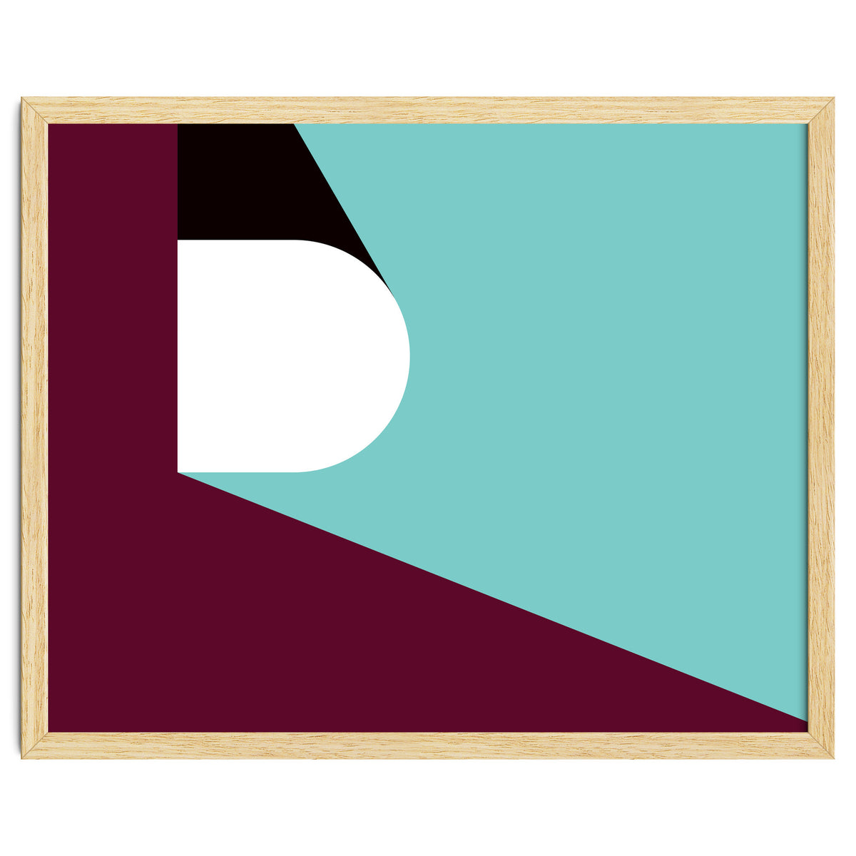 Geometric Shapes No. 82 - purple & teal