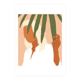 Musafir | Traveler Feminism Woman of Color in White Shirt | Palm Tropical Minimal Bohemian Fashion (Print Only) thumbnail