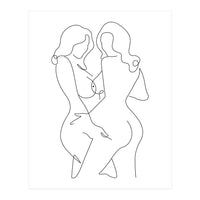 lovers nude line (Print Only)
