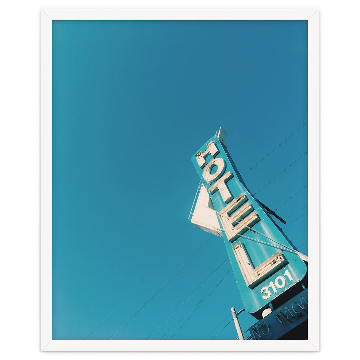 Hotel sign in California