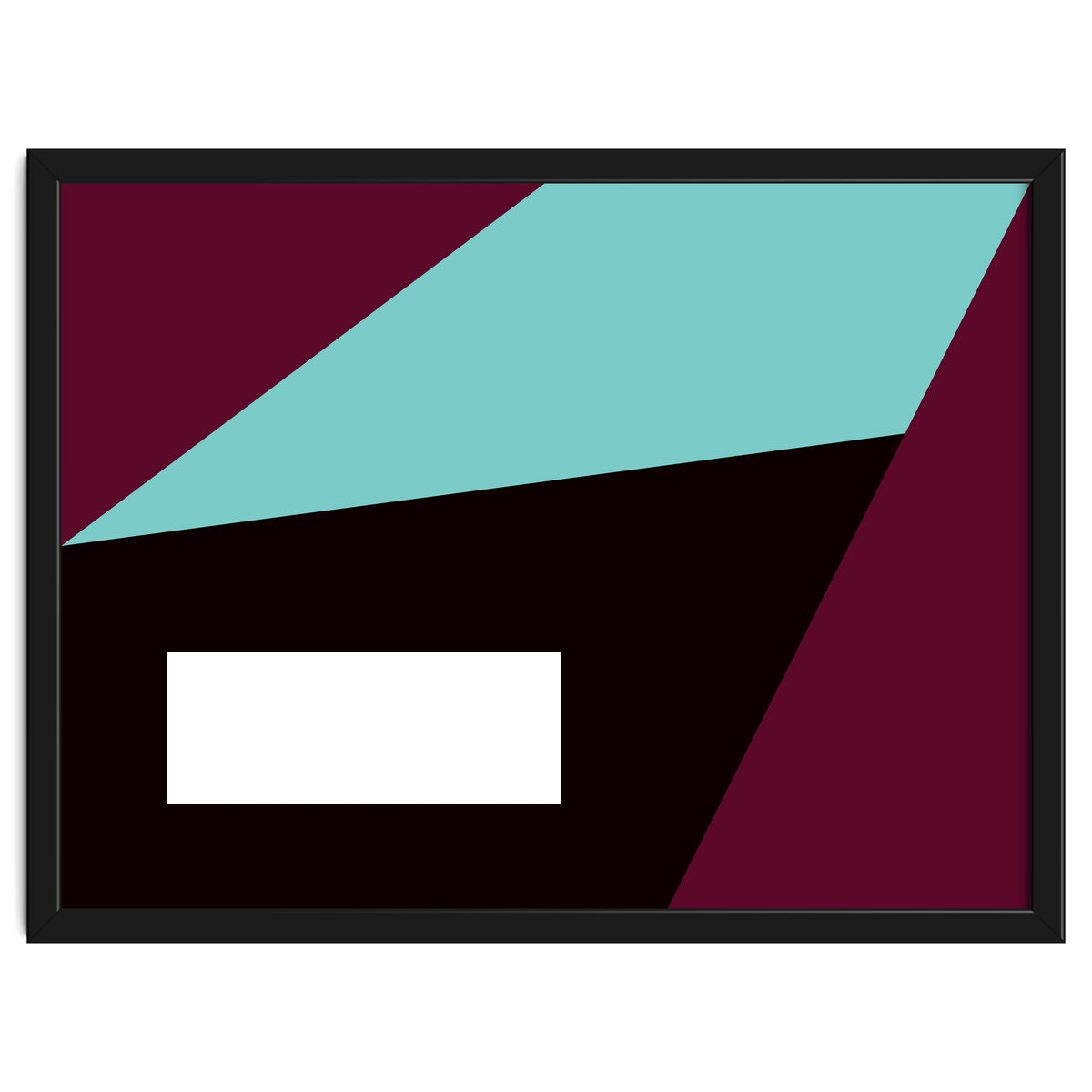 Geometric Shapes No. 84 - purple & turquoise