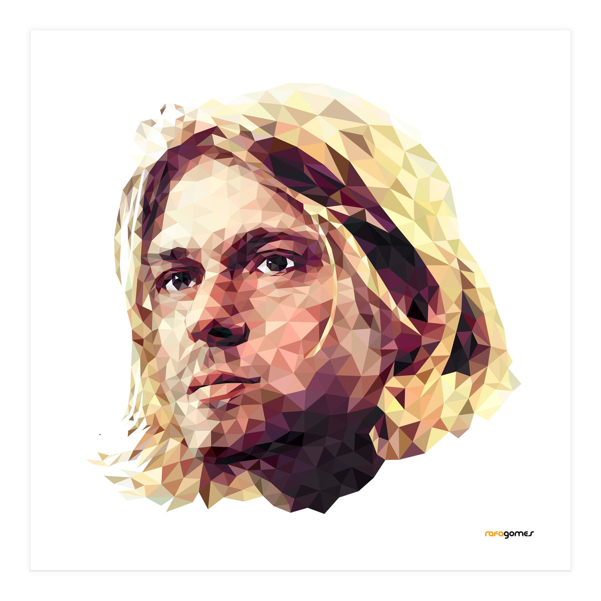Kurt Cobain Low Poly (Print Only)