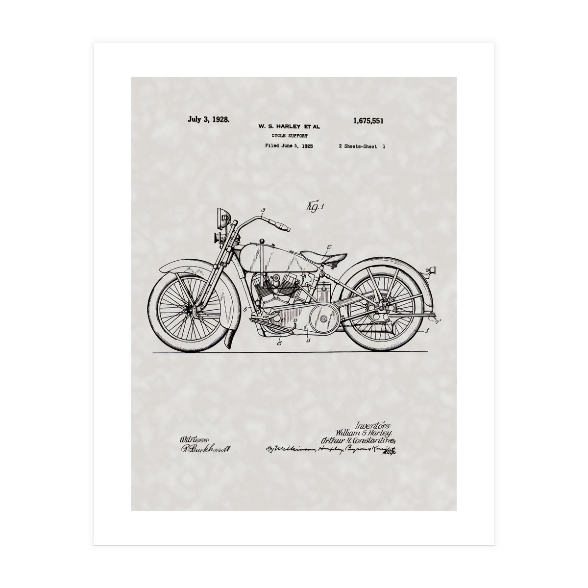 Harley Patent (Print Only)