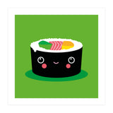 Happy Kawaii Sushi Maki (Print Only) thumbnail