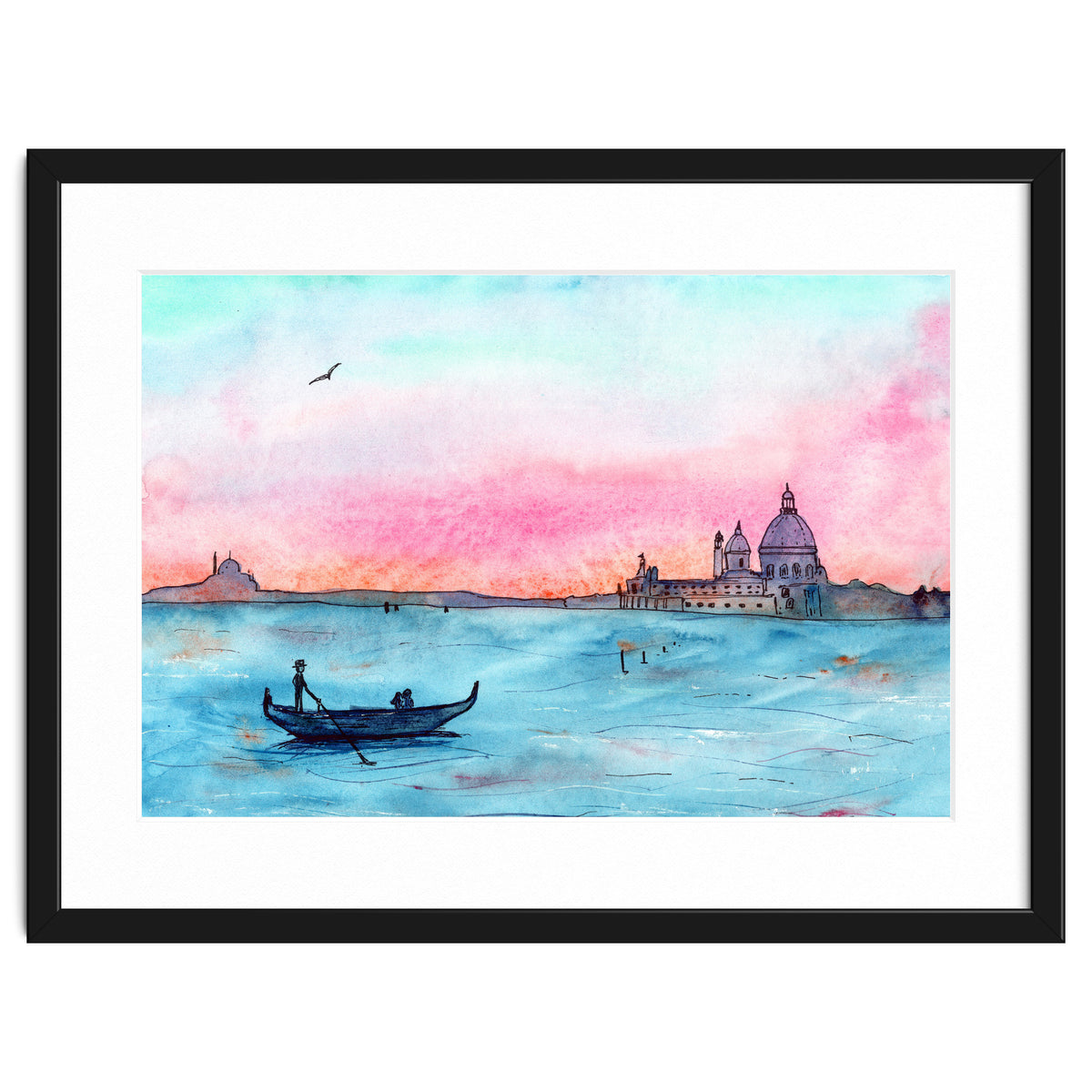 Sunset in Venice || watercolor