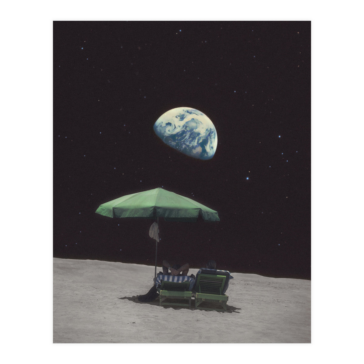 She said she loves the moon (Print Only)