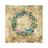 Wreath #Flowers & Butterflies#Royal collection (Print Only) thumbnail