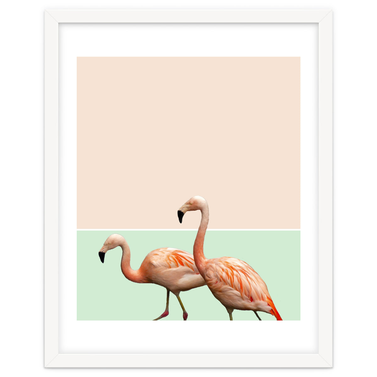Flamingo Pastel Art