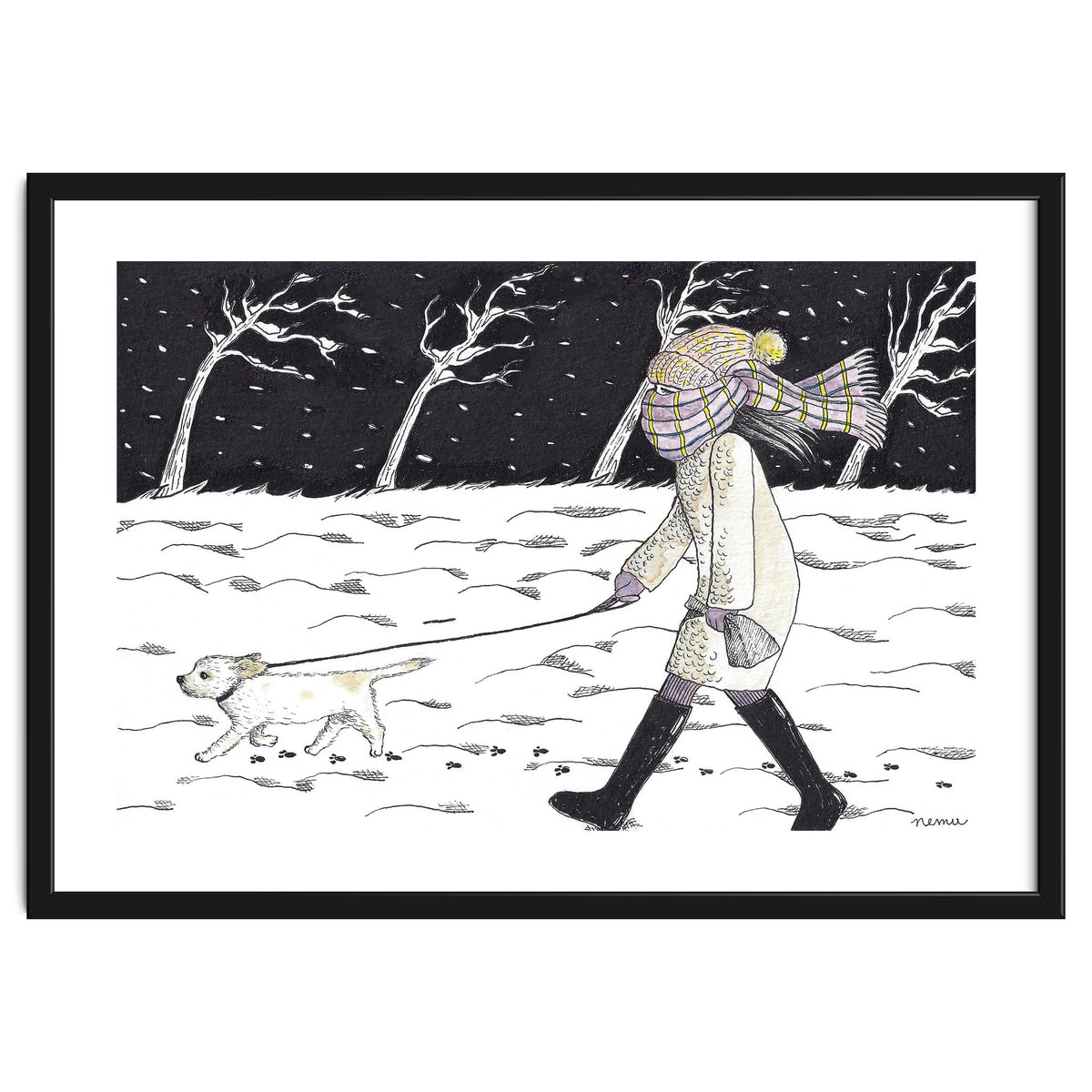 Bitter Cold Night Stroll