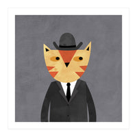 Ginger Cat in a Bowler Hat (Print Only)