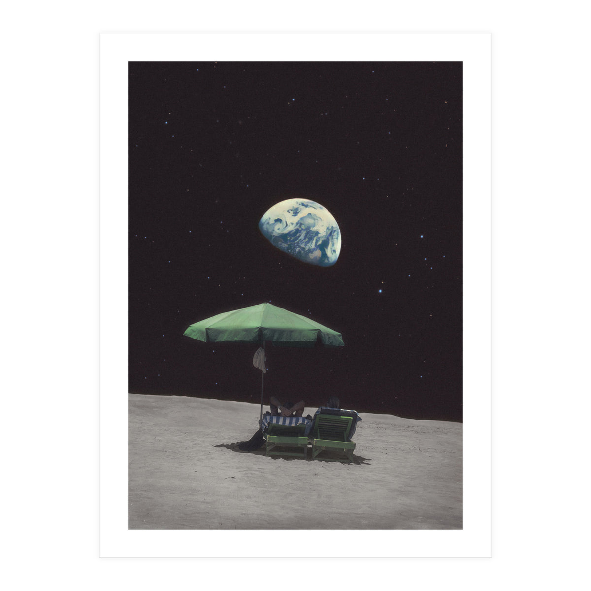 She said she loves the moon (Print Only)