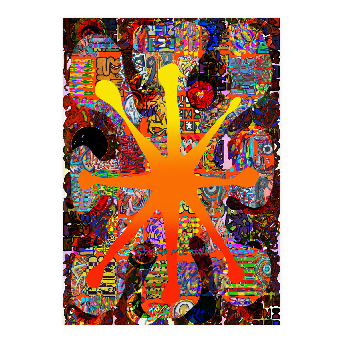 Fuego Y Graffiti 69 (Print Only)