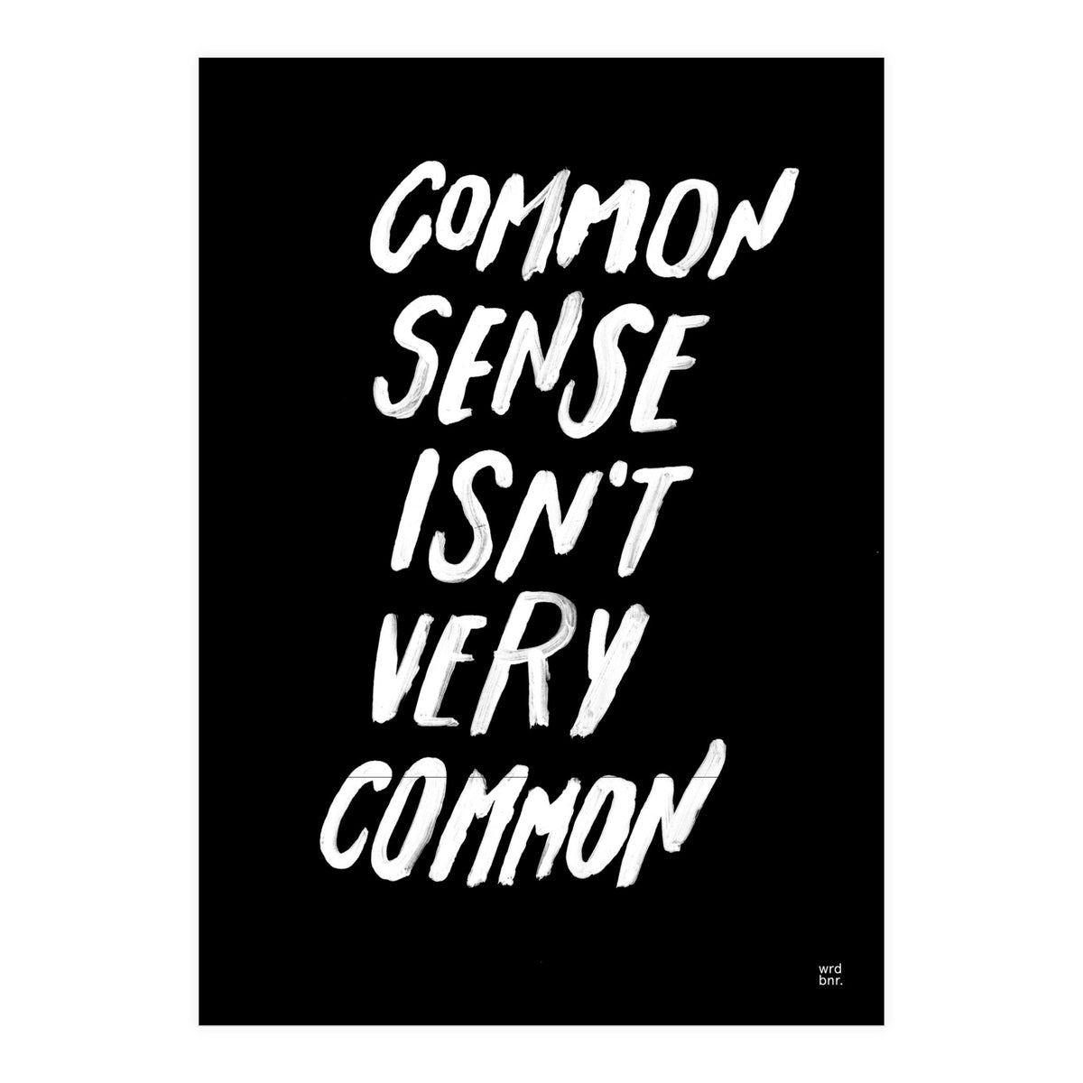 UNCOMMON SENSE (Print Only)