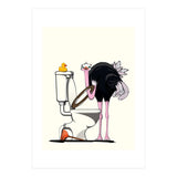 Ostrich on the Toilet, Funny Bathroom Humour (Print Only) thumbnail