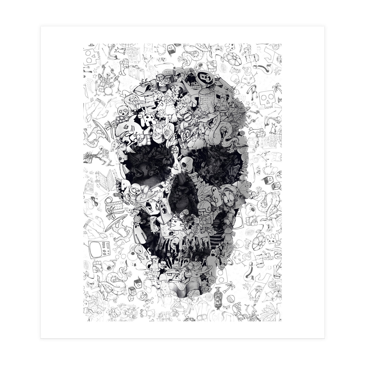 Doodle Skull (Print Only)