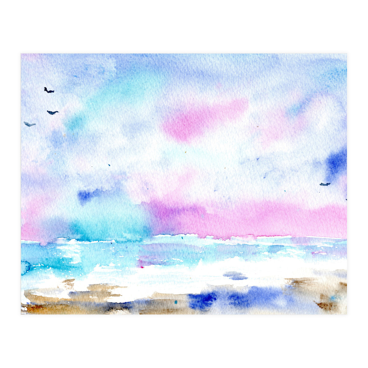 Tenderness of the sea || watercolor (Print Only)