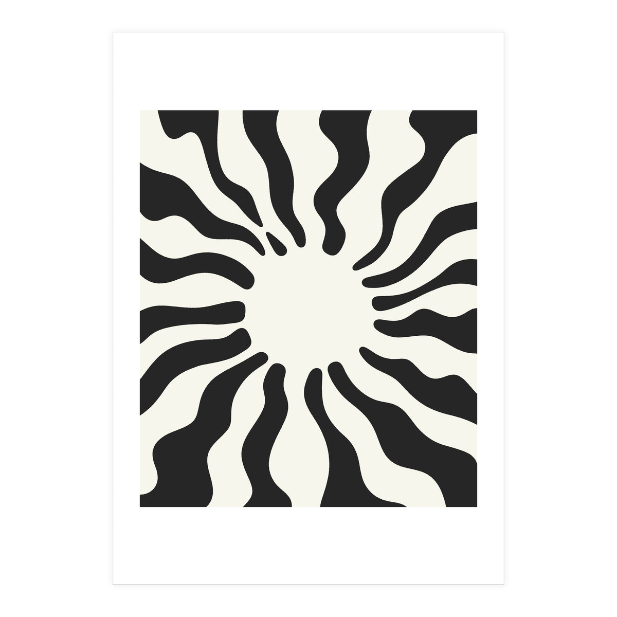 Wavy Retro Sun (Print Only)