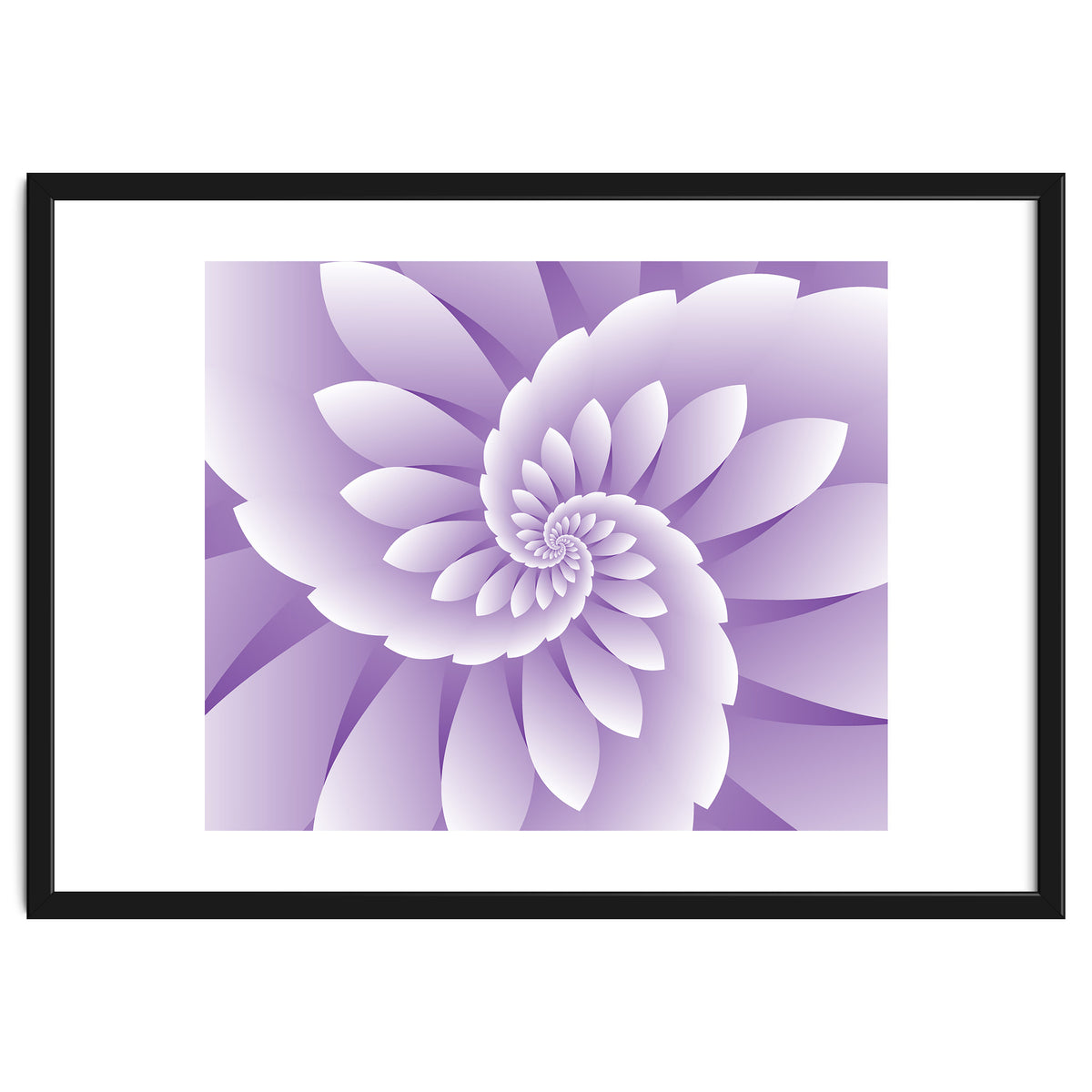 Abstract Purple Floral