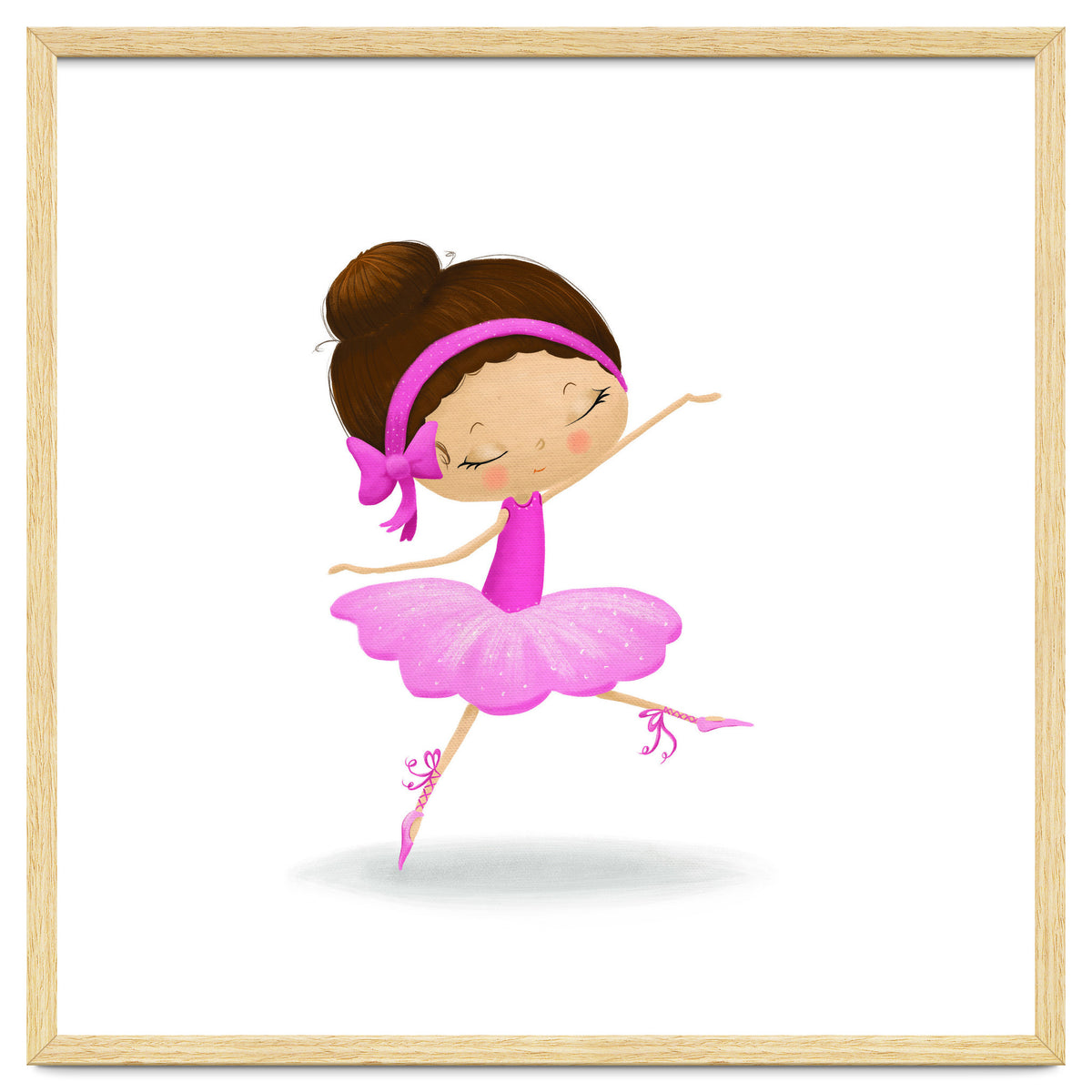 Adorable Ballerina Nursery Print