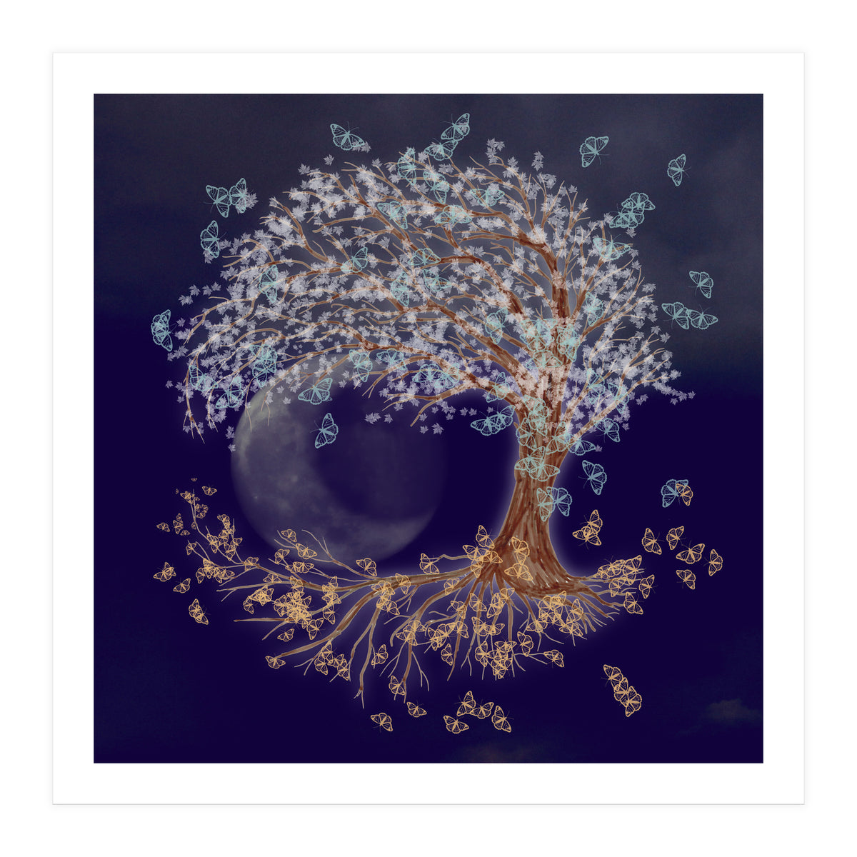 Tree of life in the night (Print Only)