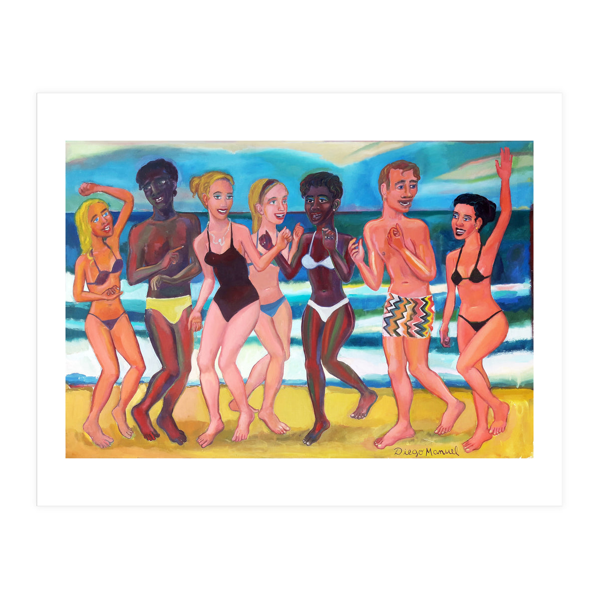 Fiesta En La Playa 8 (Print Only)