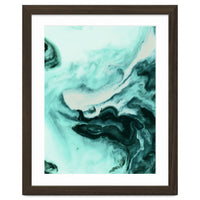 Abstract marbling mint