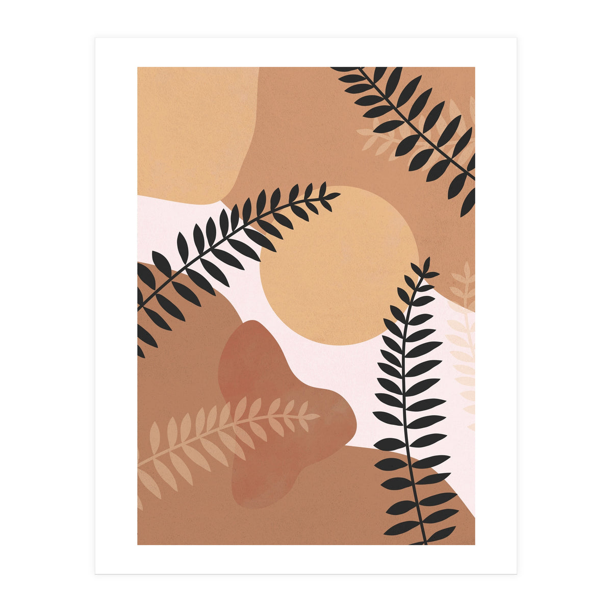 Boho Fern Leaves (Print Only)