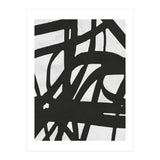 Expressionist black and white V (Print Only) thumbnail