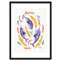 Swirling Narwhals | Purple