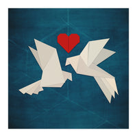 Origami love birds (Print Only)