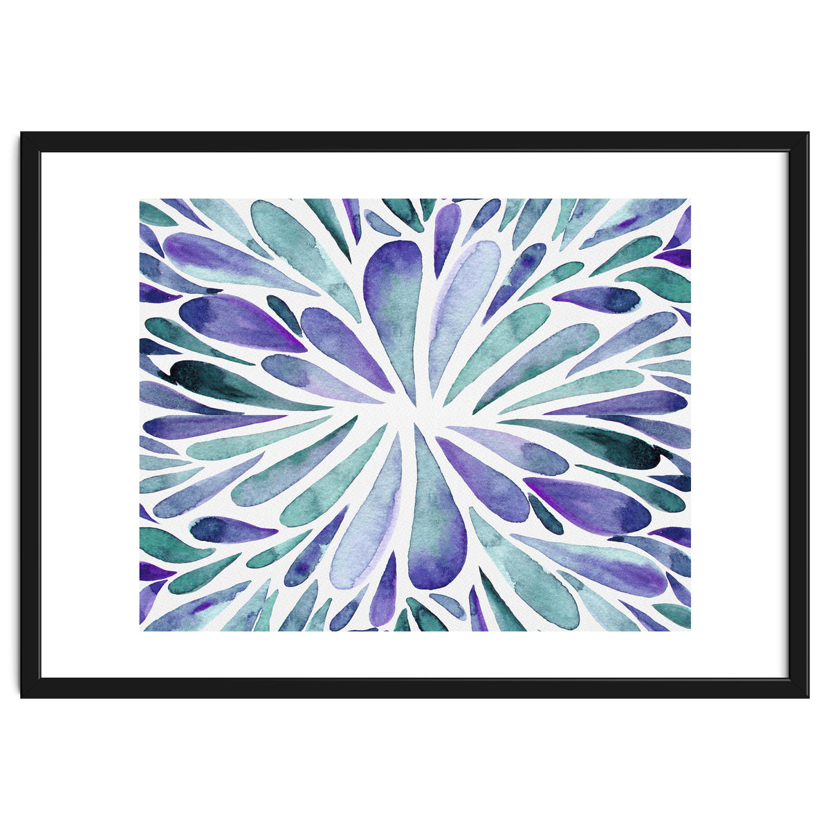 Retro abstract floral